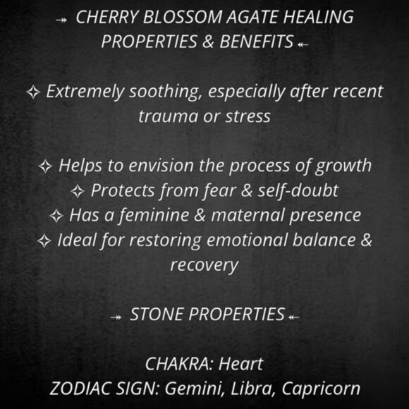 Learn About Sakura, Cherry Blossom or Flower Agate 💕🌸 - Picture 13 of 16